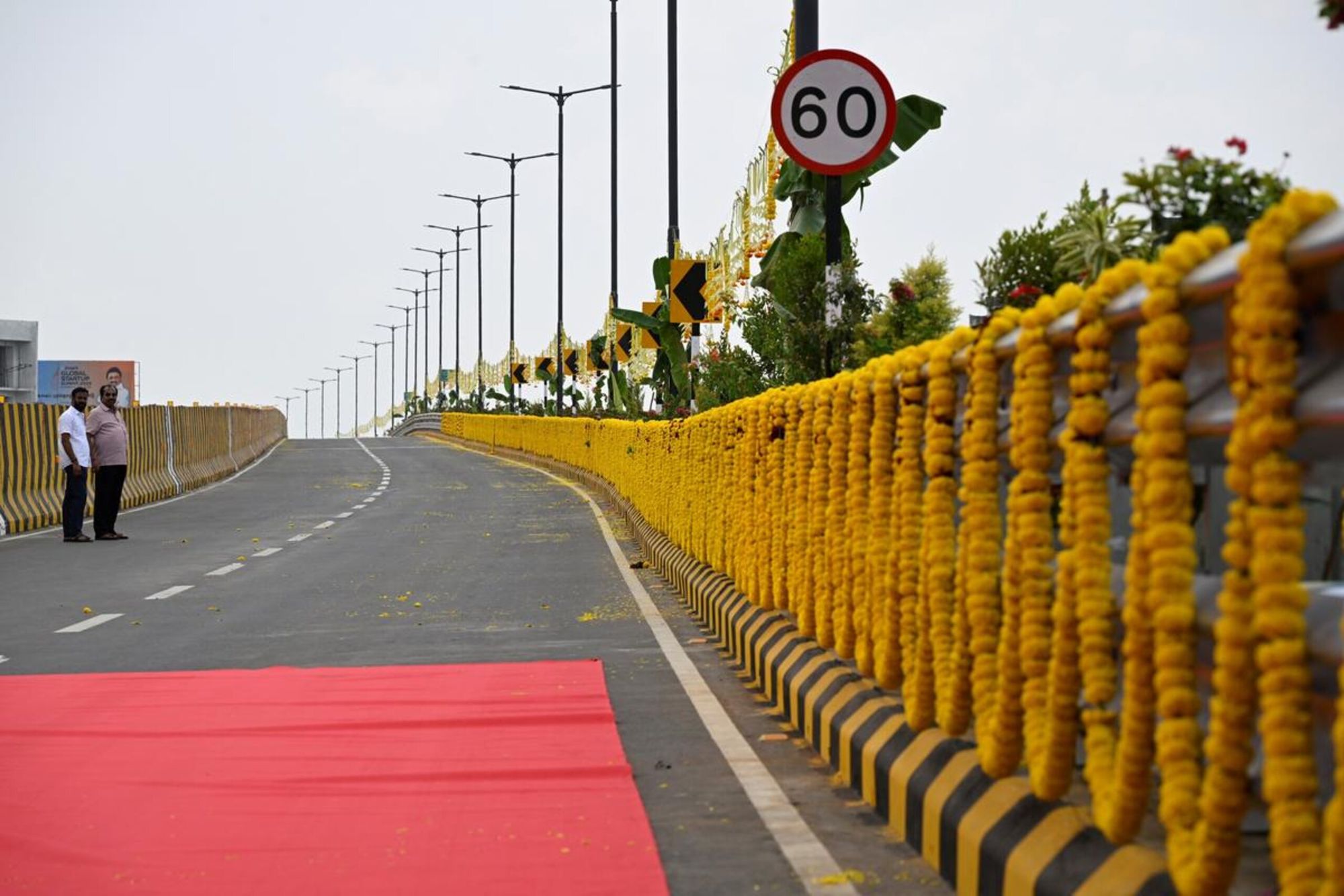 G.D. Naidu Bridge illuminated